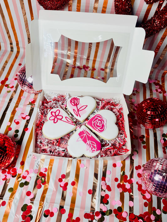 *PRE - ORDER * Flower Hearts Cookie Set